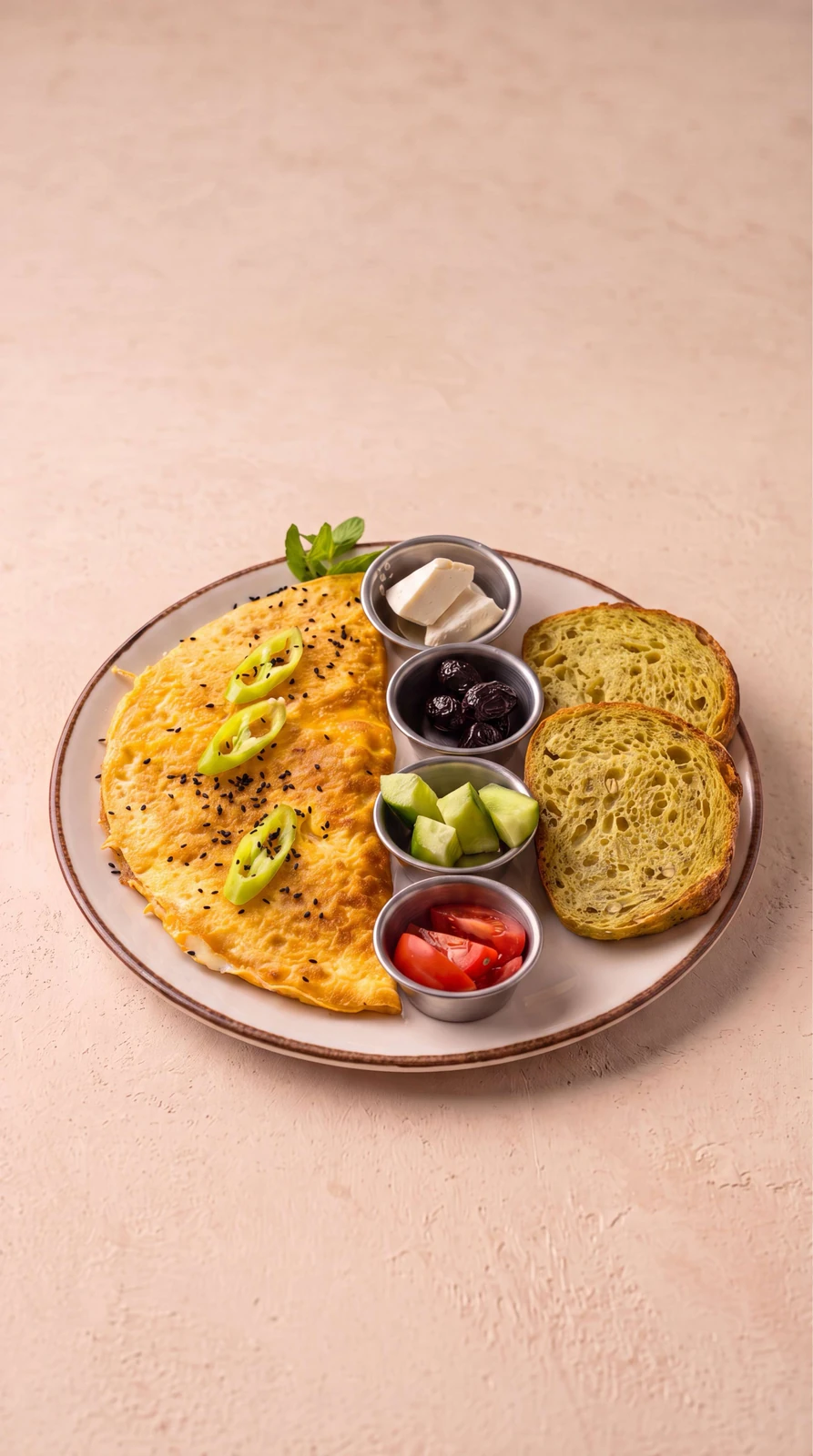 Kaşar Peynirli  Omlet